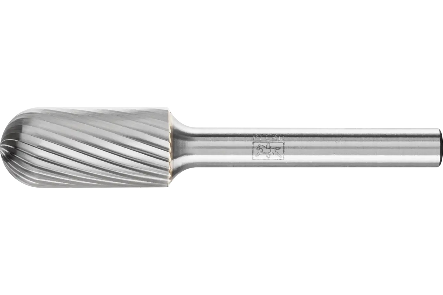 Picture of Pferd Carbide Bur SC-5 Cylindrical Radius End Single Cut 1/2" x 1" x 1/4" Shank